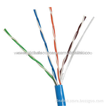 Cat5e UTP LAN Cable, 4-pair Fluke Pass PVC Jacket, Compliant with CE Standards and RoHS Directives